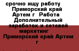 срочно ищу работу!!! - Приморский край, Артем г. Работа » Дополнительный заработок и сетевой маркетинг   . Приморский край,Артем г.